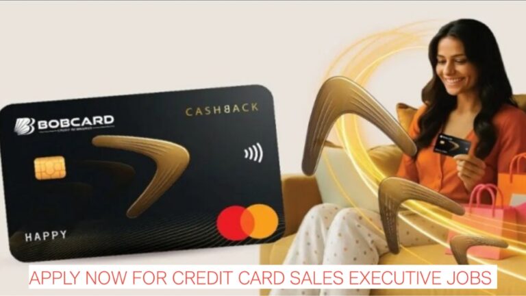 Apply Now for Credit Card Sales Executive Jobs | Bank of Baroda Careers 2026