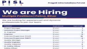 Pragati Infra Solutions Jobs 2026: Project Manager, Engineer & Safety Officer Vacancies