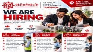 Sthapatya Evaluators & Actuaries Recruitment 2026: Field Engineer, Report Writer & Valuation Analyst Jobs Across India